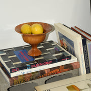 Vintage Myrtle Wood Pedestal Bowl